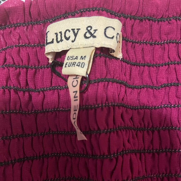 Lucy & Co. Pink Strapless Mini Dress Size: Medium - Picture 3 of 3